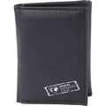 Embassy Men's Solid Genuine Leather Tri-Fold Wallet